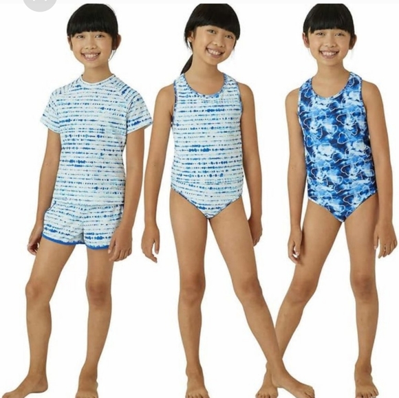 Eddie Bauer Set Costume Intero Reversibile 4 Pezzi Per Bambina – Lilla Pastello, Taglia M Regular